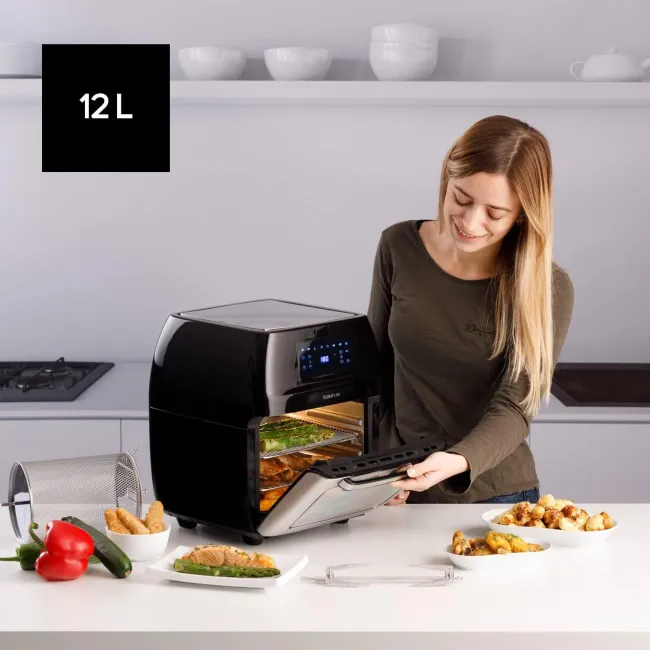 FRITEUSE AIR FRY DIGITAL GRILL 12L+HACHOIR MA9116015A QUICK600 TAURUS