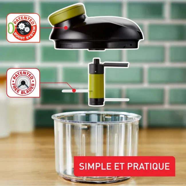 HACHOIR MANUEL 900ML NOIR TEFAL