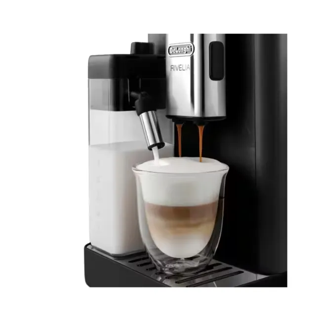 Machine à espresso full automatique Rivelia avec broyeur  DELONGHI