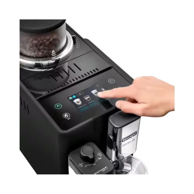 Machine à espresso full automatique Rivelia avec broyeur  DELONGHI