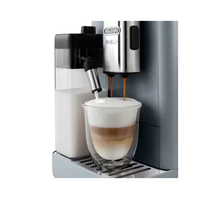 Machine à espresso full automatique Rivelia avec broyeur  DELONGHI