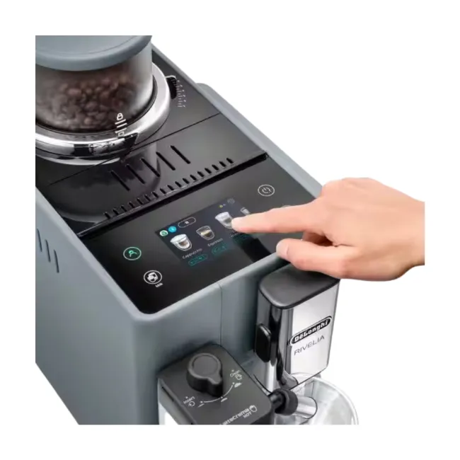 Machine à espresso full automatique Rivelia avec broyeur  DELONGHI