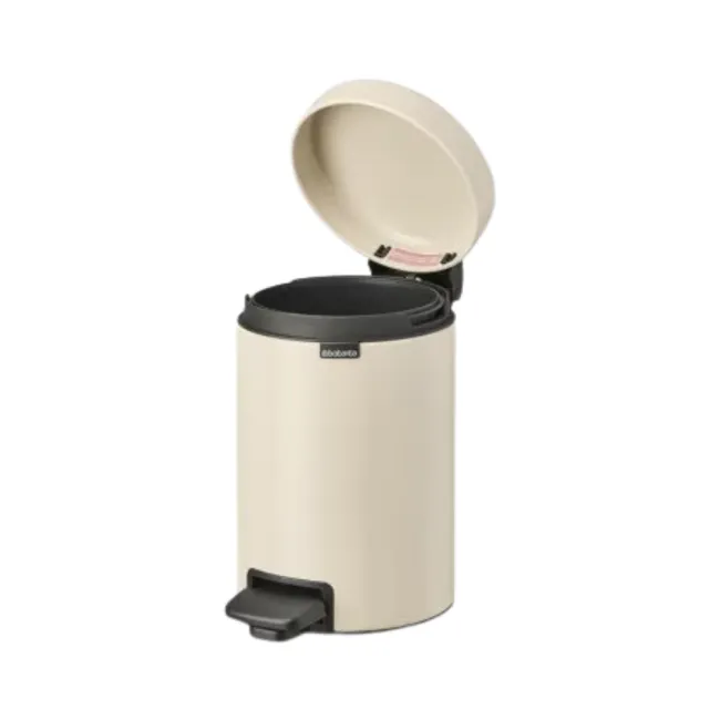 Poubelle à Pedale NewIcon 3L Bin soft beige BRABANTIA