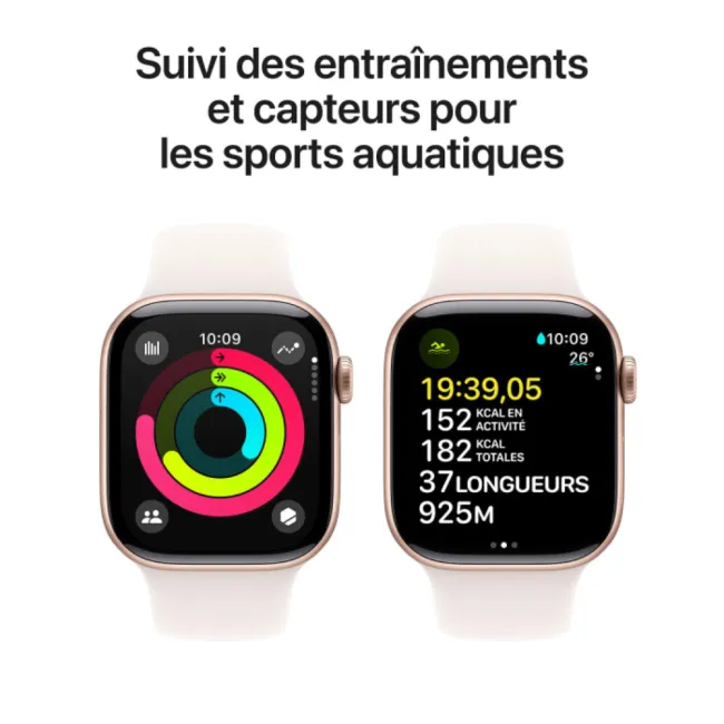 APPLE WATCH SERIES 10GPS 42mm Rose Gold Case with Sport Band S/M