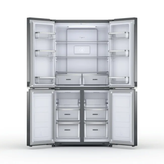 REFRIGERATEUR SIDE BY SIDE QUATRO TNF 620L INOX A+ WHIRLPOOL
