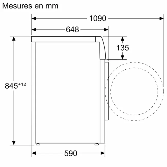 LAVE LINGE SERIE 8  10KG/1600 TRS SILVER BOSCH