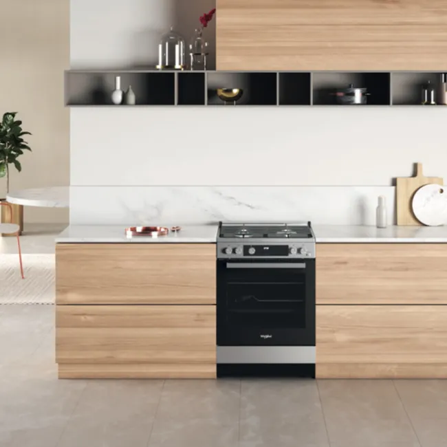 CUISINIERE 60CM A GAZ WHIRLPOOL