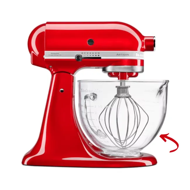 BOL MELANGEUR EN VERRE 4.7L KITCHENAID