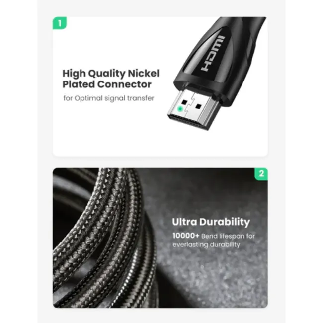 CABLE HDMI 2.1 MALE TO MALE 3M UGREEN
