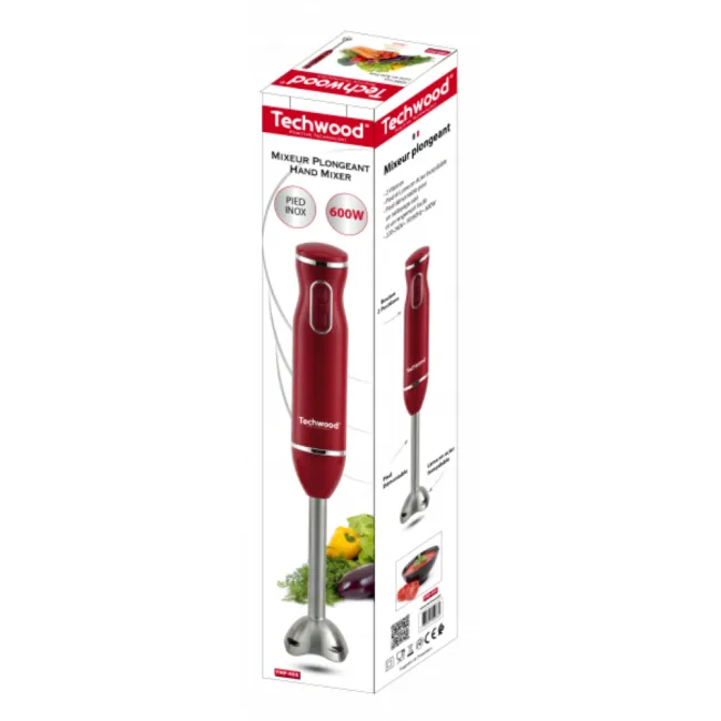 MIXEUR PLONGEANT ROUGE 600W TECHWOOD
