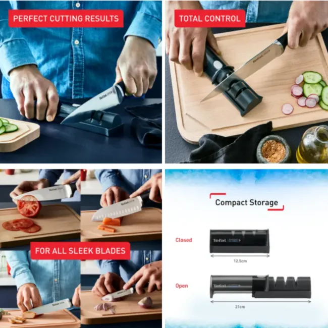 AIGUISEUR COUTEAUX 12.5X5.9 3SLOTS ICE FORCE TEFAL