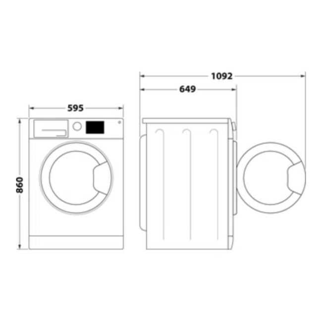 SECHE LINGE POSABLE A CONDENSATION 8KG/1400TR BLANC WHIRLPOOL