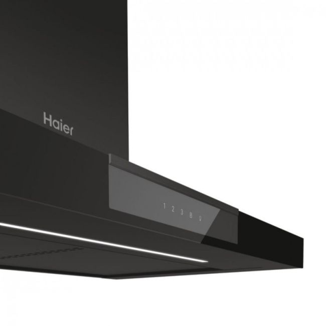 HOTTE CHEMINEE I-Clean série 4 Verre Noir 90 cm A+36901629 HAIER
