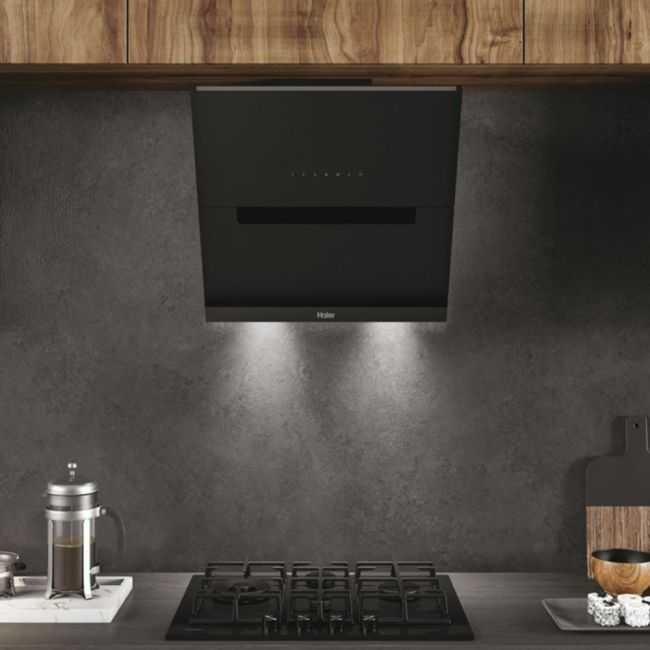 HOTTE CHEMINEE Série 2 Noir 60 cm A+WIFI 36901751 HAIER