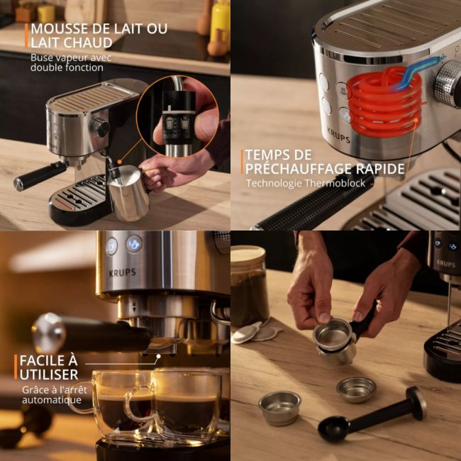 ESPRESSO STEAM & PUMP VIRTUOSO + KRUPS