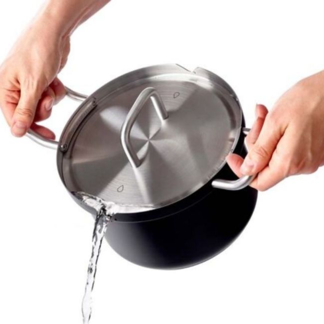 MARMITE AVEC COUVERCLE 20CM 3.5L BK Q-LINAIR MASTER GLAS