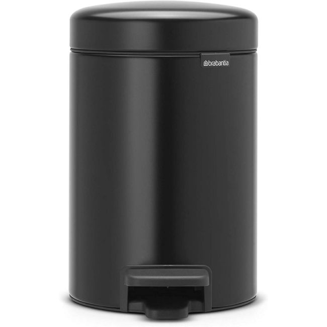 POUBELLE A PEDALE BIN NewIcon 3L MATT BLACK BRABANTIA