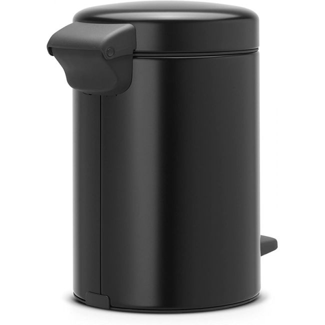 POUBELLE A PEDALE BIN NewIcon 3L MATT BLACK BRABANTIA