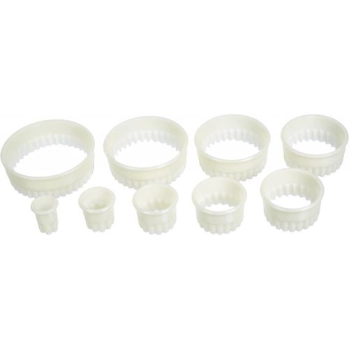 LOT DE 9 EMPORTE-PIECE RONDS CANNELLES LACOR