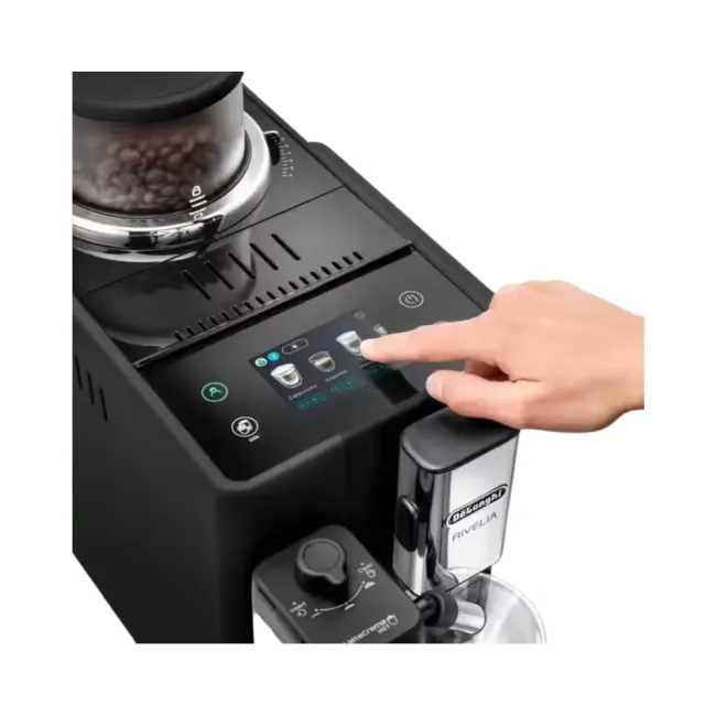 Machine à espresso full automatique Rivelia avec broyeur  DELONGHI