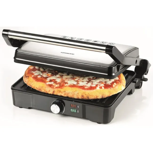 Grill 2000W Contact, 3 positions de grill Noir/Argent Kenwood