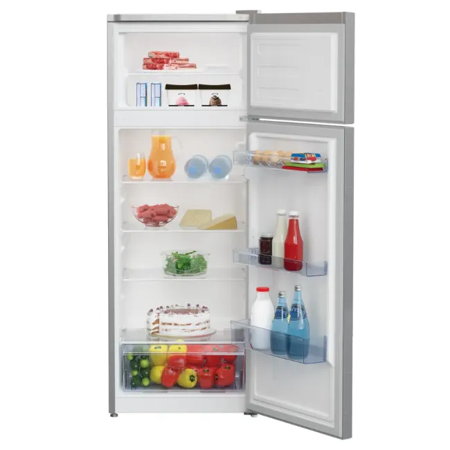 REFRIGERATEUR FROST 2P 240L ARGENT BROSSE CLASSE A+ BEKO
