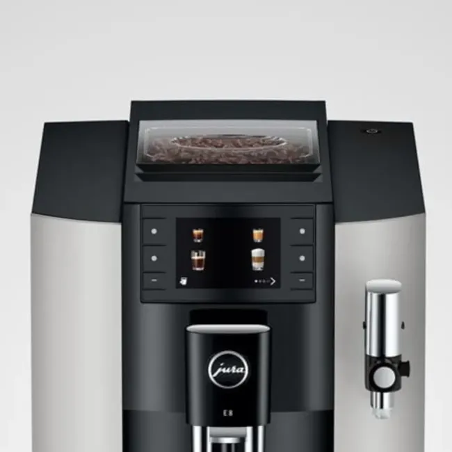 MACHINE A CAFE EXPRESSO AVEC BROYEUR E8 PLATIN JURA