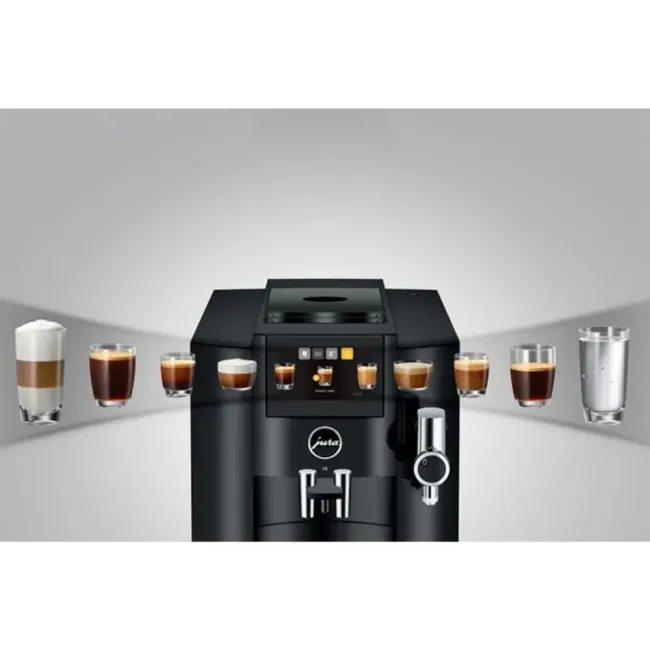 MACHINE A CAFE AUTOMATIQUE AVEC BROYEUR S8 PIANO BLACK JURA