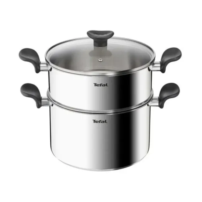 COUSCOUSSIER INOX+COUV EN VERRE 24CM PRIMARY E3089504 TEFAL