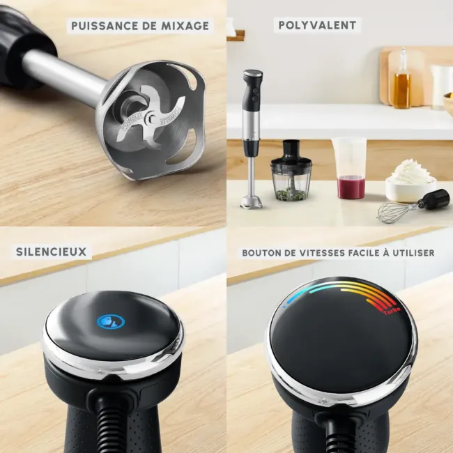 MIXEUR PLONGEANT QUICKCHEF 3EN1 MOULINEX