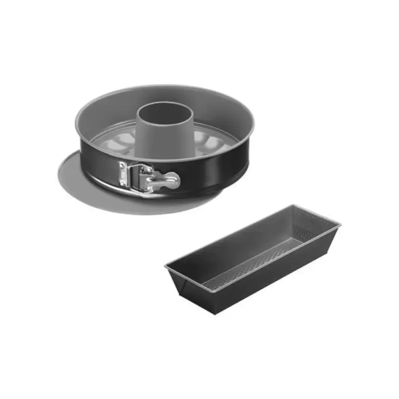 SET 3PCS MOULES CAKE EASY BAKE NOIR TEFAL