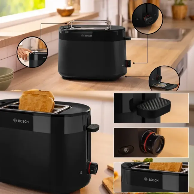 TOASTER COMPACT MY MOMENT NOIR BOSCH