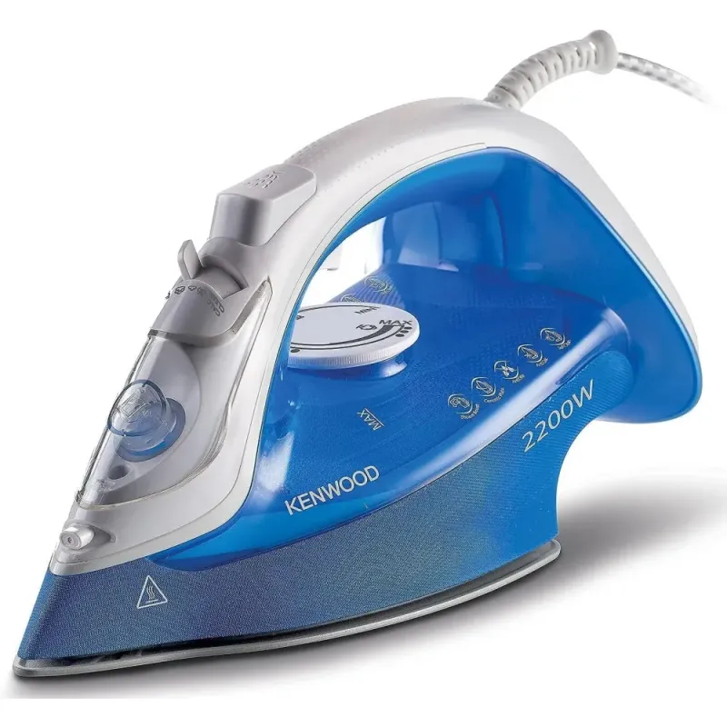 Fer à vapeur céramique 2200W, 40/130g, Anti-goutte bleu Kenwood