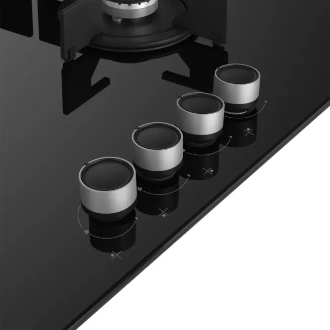 TABLE DE CUISSON 4F 60CM NOIR LAQUE BEKO