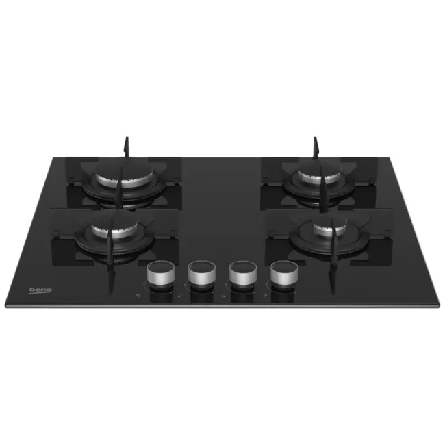 TABLE DE CUISSON 4F 60CM NOIR LAQUE BEKO