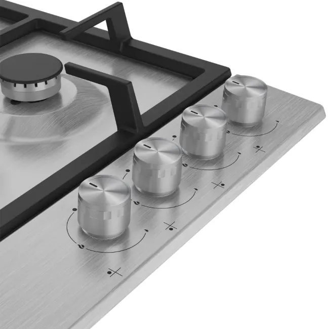 TABLE DE CUISSON 4F AVEC WOK 60CM INOX BEKO