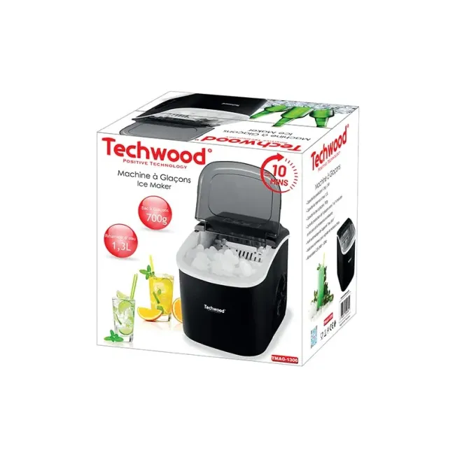 MACHINE A GLACON NOIR TECHWOOD