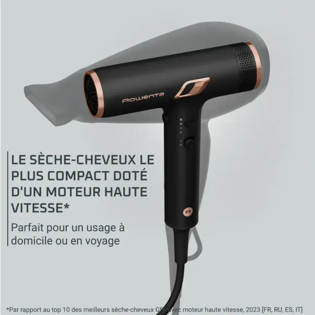 SECHE CHEVEUX MAESTRIA NANO ULTIMATE EXPERIENCE 266KM/H NOIR ROWENTA