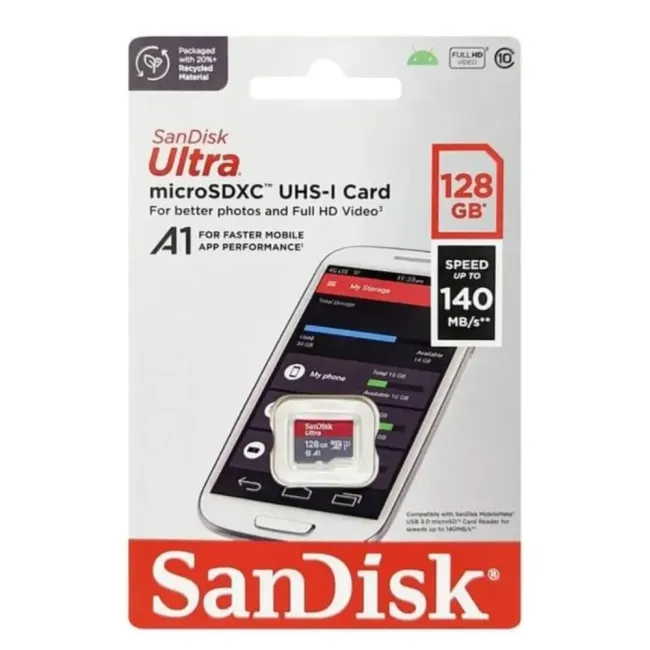 CARTE MEMOIRE ULTRA MicroSDXC 128GB, C10, UHS  SANDISK