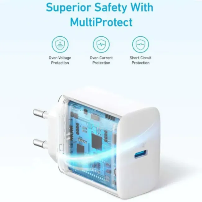Anker 20W USB-C Wall Charger White 194644167899