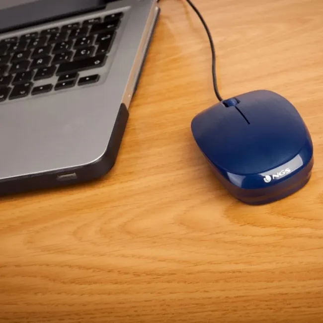 SOURIS OPTIQUE AVEC FIL BLEU NGS