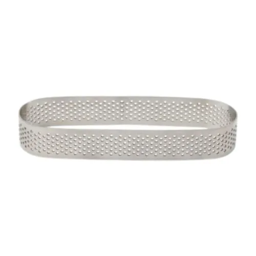 CERCLE A PATISSERIE PERFORE OVAL EN INOX 13X4CM PATISSE