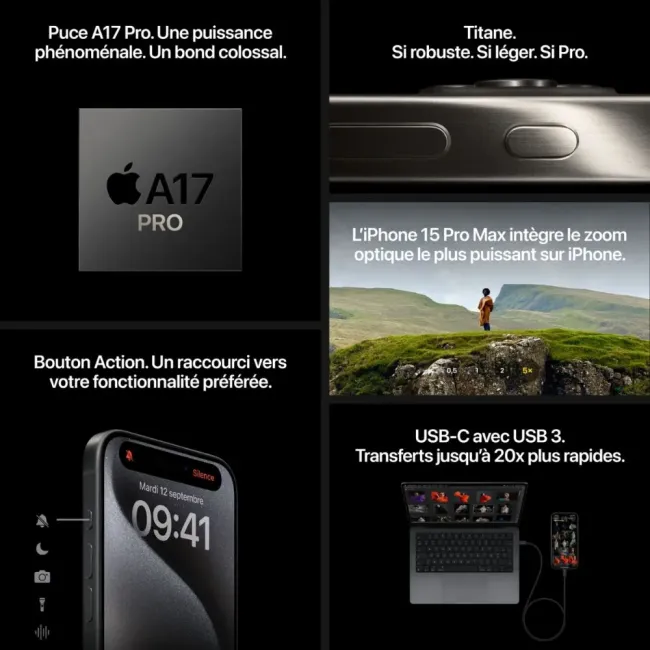 iPhone 15 Pro 256GB Natural Titanium APPLE