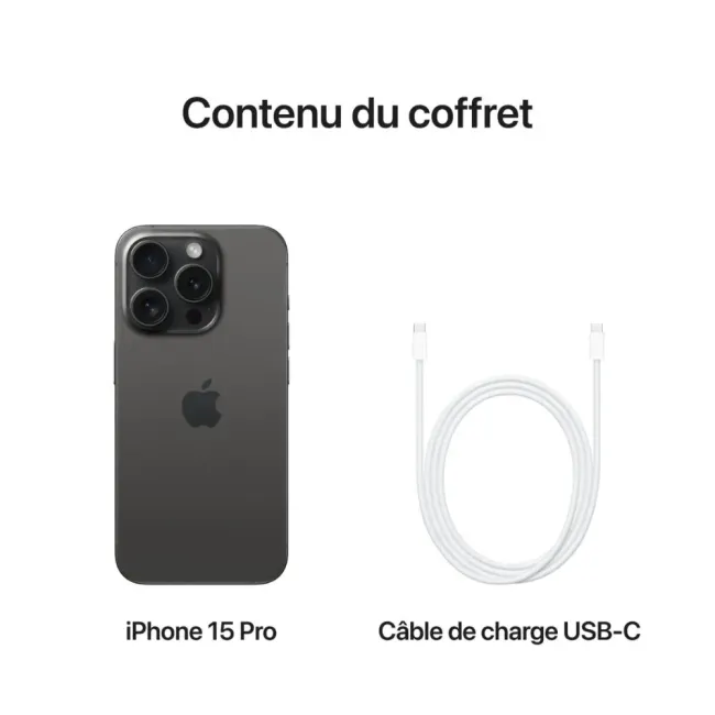 iPhone 15 PRO 512GB BLACK TITANIUM APPLE
