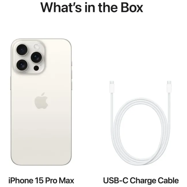 iPhone 15 Pro Max 256GB White Titanium APPLE