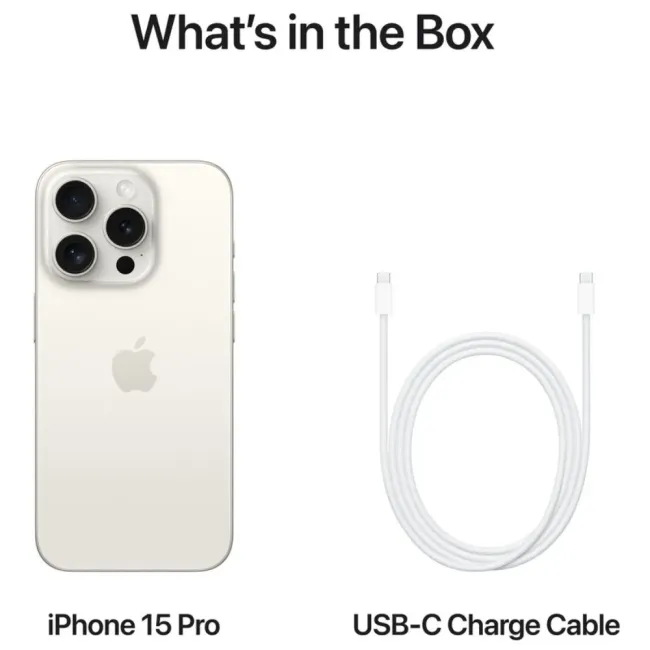 iPhone 15 Pro 512GB White Titanium APPLE