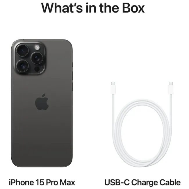 iPhone 15 PRO MAX 512GB Black Titanium (MU7C3ZD/A) APPLE