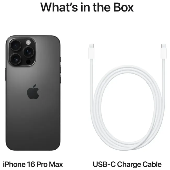 iPhone 16 Pro Max Black Titanium 256GB APPLE