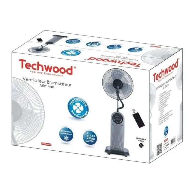 VENTILATEUR BRUMISATEUR 3 Vitesses TECHWOOD