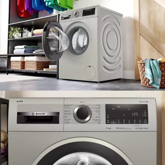 LAVE LINGE IDOSE 10KG/1400 TRS SILVER BOSCH